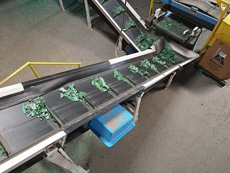 plastic shredding conveyors